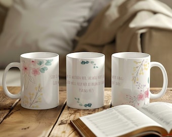 Muttertagsgeschenk, christliches Geschenk, christliche Mutter, Bibelvers, Geschenk für Frau, Kaffeetasse mit Design, religiöses Geschenk, Kaffee, Tee, 325 ml. Tassen