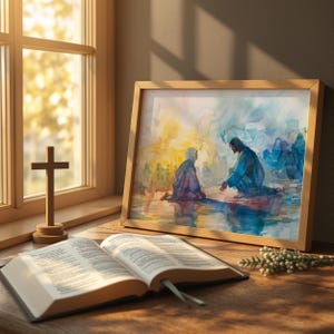 Matthew 5:34 Poster Jesus Heals Bleeding Woman Of Faith Healing Jesus Healing Bible Verse Jesus Miracles Healing Prayers Mother&#39;s Day Gift
