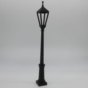 Lamppost for Dollhouse Dioramas – 1:6 Scale – Two-Piece Set – Choose You Color - Fits Barbie & 12 Inch Fashion Dolls