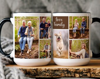 Custom Picture Mug, Personalized mug with Picture, Picture Collage Custom, Anniversary Gift Family Birthday Wedding Gift, Grandma gift