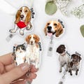 Custom Pet Portrait Badge Reel, Personalized Dog Cat Badge Holder for Nurse, Retractable ID Holder, Vet Tech Teacher Gift product logo