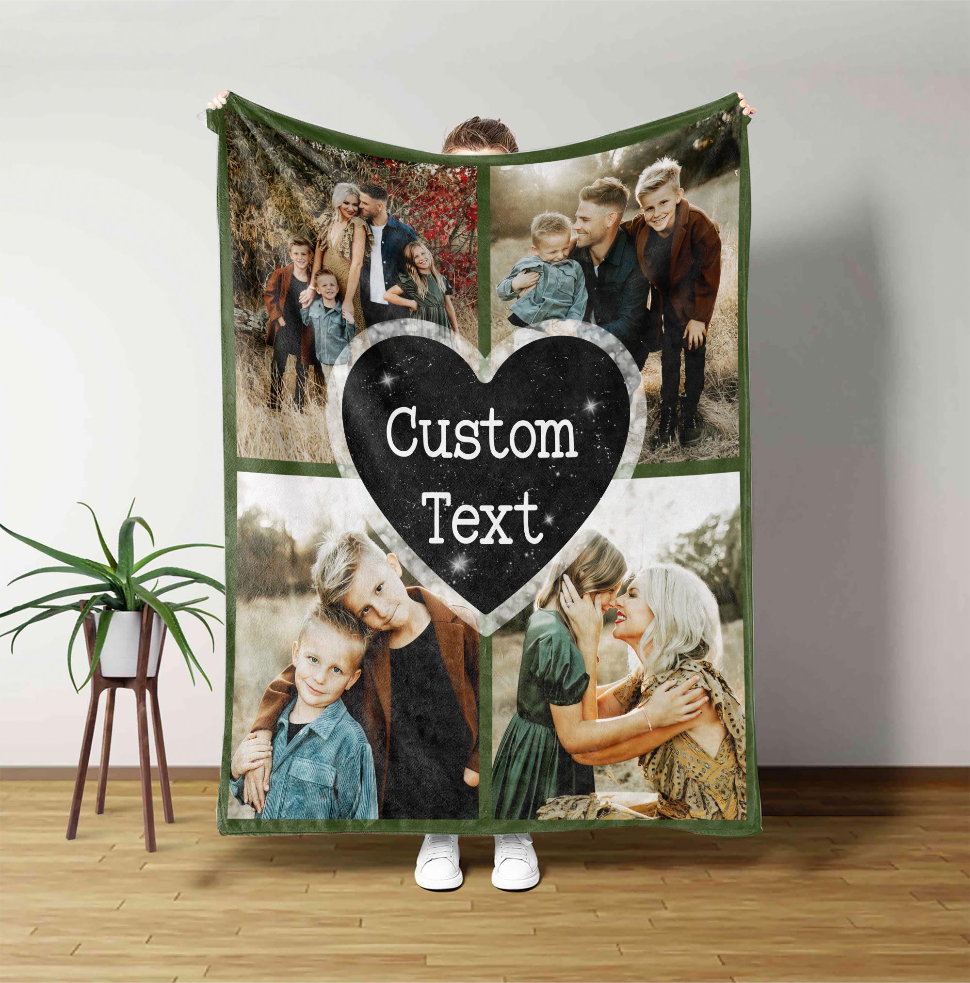 Personalized Photo Blanket | Father of the Bride Blanket | Blanket With a Photo | Wedding Anniversary or Couples Gift
