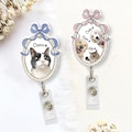 Custom Dog Badge Reel, Personalized Pet Portrait Photo Badge Reel, Nurse Badge Reel, Retractable Badge Holder product logo