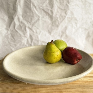 Large Concrete Fruit Bowl: Modern Rustic Kitchen Centerpiece