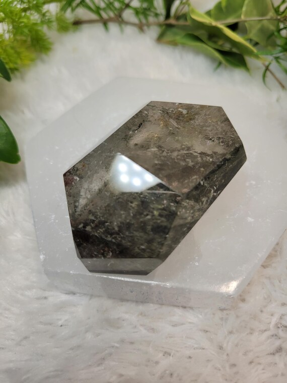 GardenQuartz × RainbowMoonstonenecklace Garden Quartz Crystal 2.9