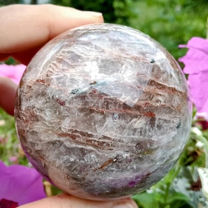 Thousand Layer Garden Quartz Large Crystal Sphere 2.5&quot;