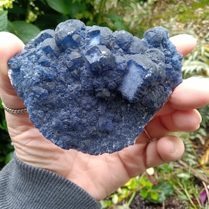 Raw Rare Blueberry Fluorite Statement Piece