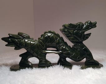 翡翠龍大彫刻 5.5インチ - Etsy 日本