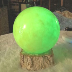 Xlarge Quartz Crystal Glow in the Dark Sphere 4&quot;