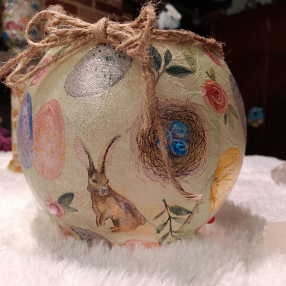 イースターのシーンのキャンドルホルダー - Etsy 日本