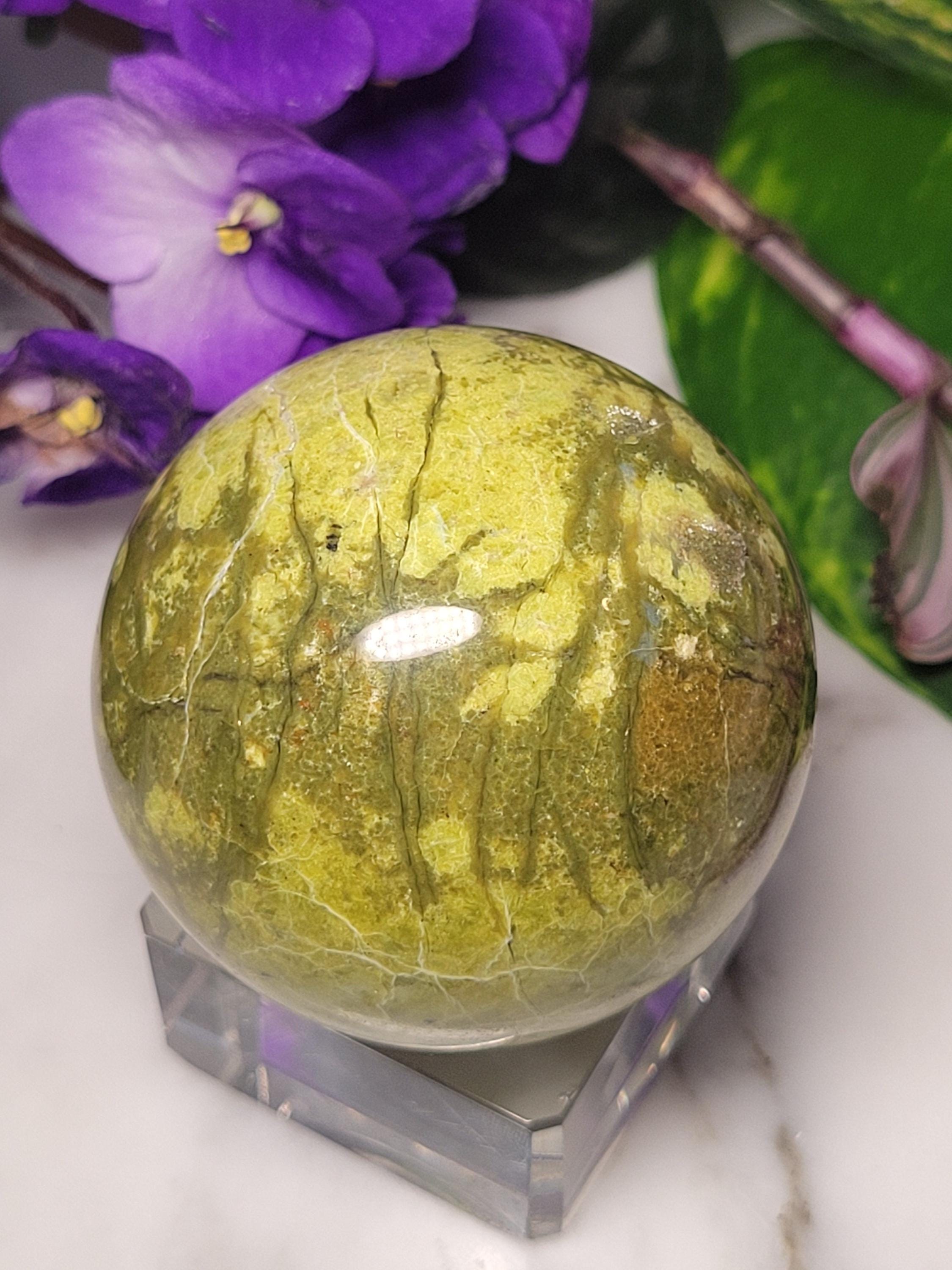 Large Green Opal Sphere - Etsy