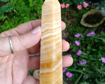 Honey Calcite Crystal Tower 4.8"