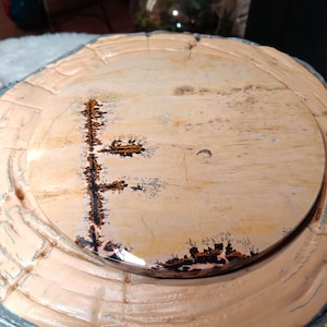 Picture Jasper Slab: Polished Round Display Stone 4.8&quot;