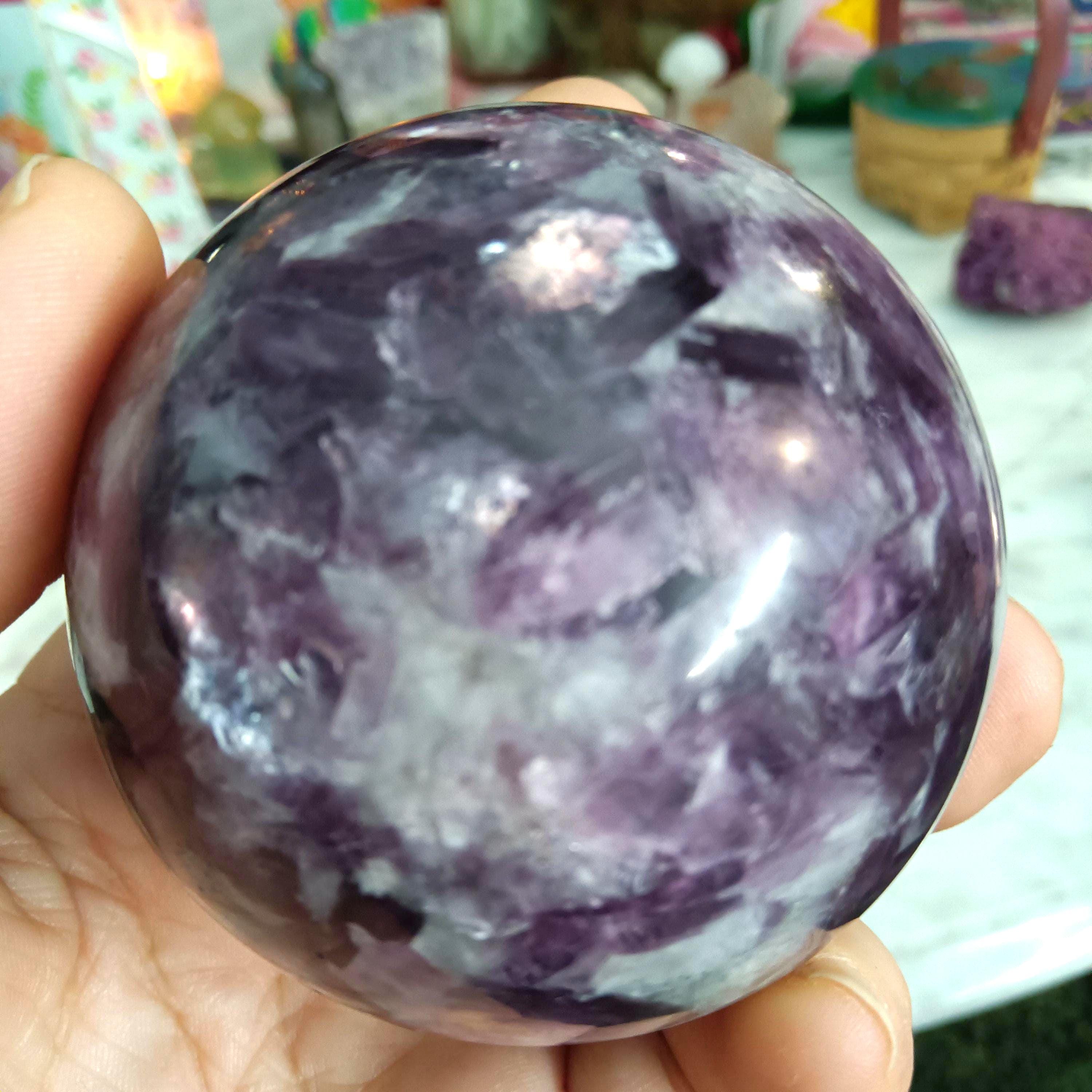 Purple mica sphere - Etsy 日本