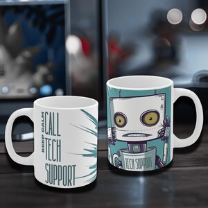 Tech Support Tasse - IT Help Desk Geschenk - Programmierer Kaffeetasse