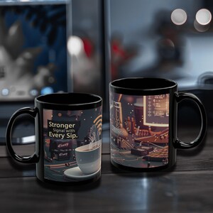 Signal Strength Coffee Mug - Tech Humor - WiFi Gift