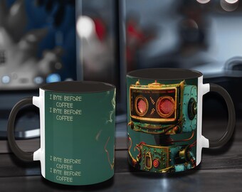 Byte Before Coffee Tech-mok - programmeergrapje cadeau