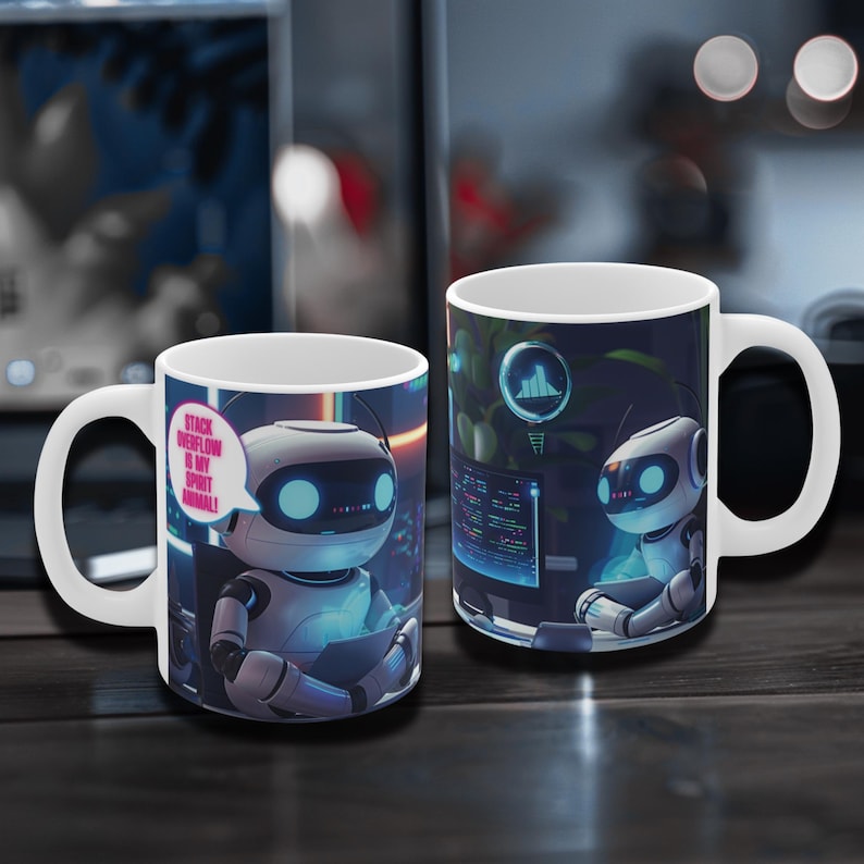 Taza para desarrollador de Stack Overflow: regalo humorístico para programadores imagen 1