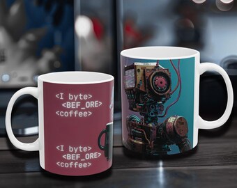 Byte Before-koffiemok - ontwikkelaarhumor - Tech Gift