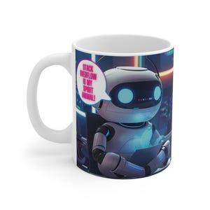 Taza para desarrollador de Stack Overflow: regalo humorístico para programadores imagen 2