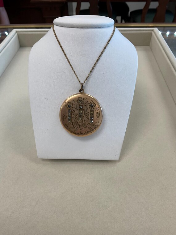 Antique hand engraved locket