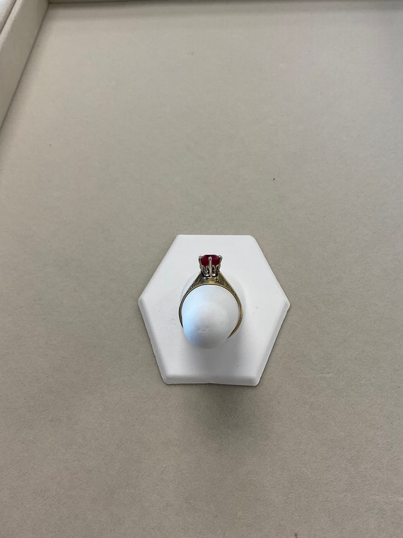 Antique crown ruby ring. - image 2