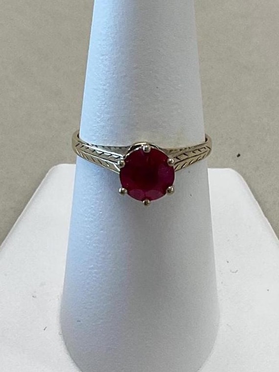 Antique crown ruby ring. - image 1