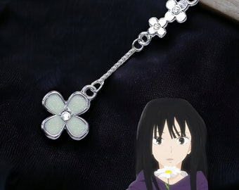 Kuronuma Sawako, Kazehaya Shouta Cosplay Keychain - Adorable Anime Floral Pendant - Unique Manga Gift - Phone Accessory ‘My Love Story!!’