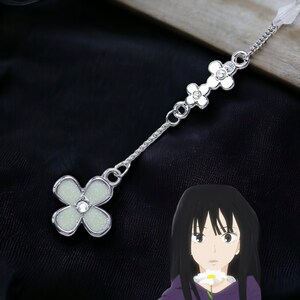 Kuronuma Sawako, Kazehaya Shouta Cosplay Keychain - Adorable Anime Floral Pendant - Unique Manga Gift - Phone Accessory ‘My Love Story!!’