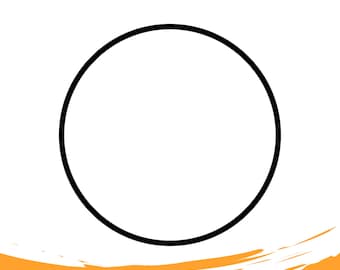 Circle Svg, Circle Boarder Svg, Circle Outline Svg, Wreath Svg, Black Circle Frame | Svg Files for Cricut, Silhouette | Digital Download