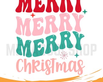 Merry Christmas Text SVG, Holiday Quote svg, Christmas Words for Cricut, Xmas SVG, Christmas svg, Christmas PNG, Christmas File