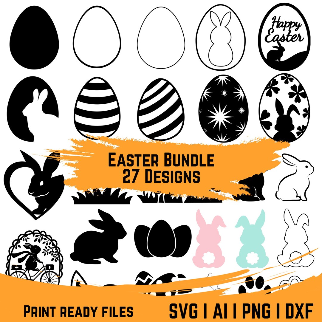 Easter SVG & PNG | Easter Bundle Svg, Png, Dxf, Pdf and Ai Files ...
