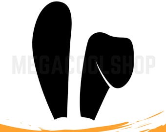 Bunny Ears Svg, Png, Dxf, Pdf and AI Files | Rabbit Ears SVG, Bunny Ears Silhouette SVG, Svg Files for Cricut | Digital Download