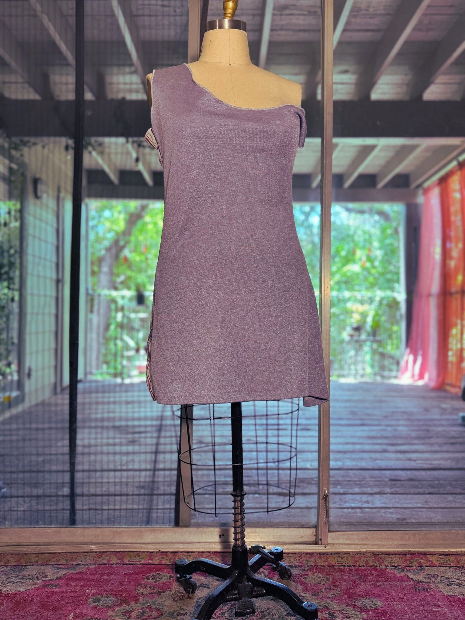 navy blue dress for baby girl Asymmetric Sweater Dress