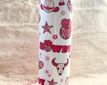 Howdy Tumbler: 20oz Insulated Cowboy Water Bottle