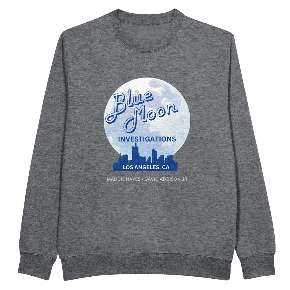 Blue Moon Investigations Sweatshirt: Moonlighting TV Show Crewneck
