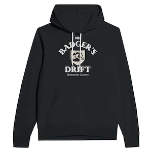 Visit Badger&#39;s Drift Hoodie, Midsomer Murders, Midsummer Murders hoodie, Gift for Mystery Lover, Unisex Pullover Hoodie