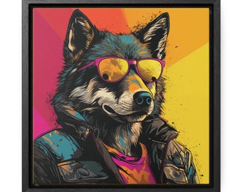Big Bad Wolf | Pop Art | Framed Canvas Print