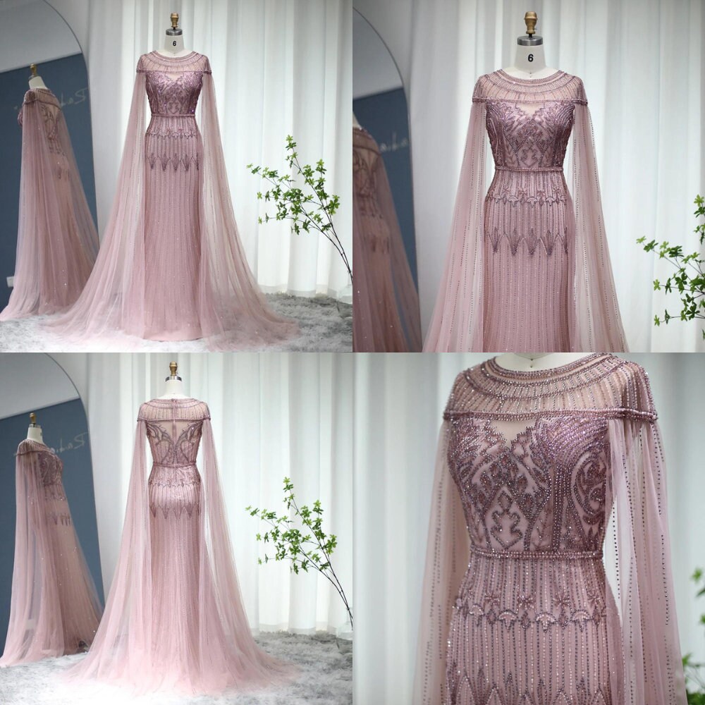 Dubai Gold Full Diamond Mermaid Evening Dresses 2025 Off Shouler Sexy Elegant Formal Gowns LA60807