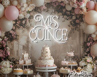 Mis Quince Neon Sign, Custom 15th Birthday Party Decor