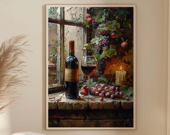 Wall poster - A good red - classic oil painting print