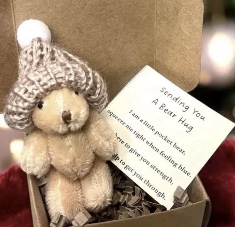 pocket bear hug  welbeing gift mental health gift