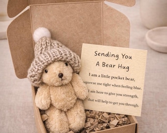 pocket hug wellbeing gift mental health gift bear hug
