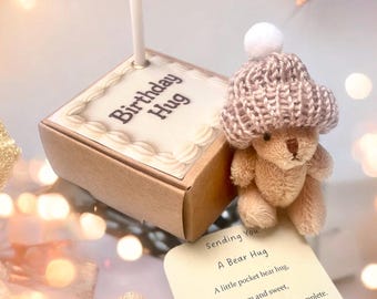 pocket bear hug birthday hug welbeing gift mental health gift birthday