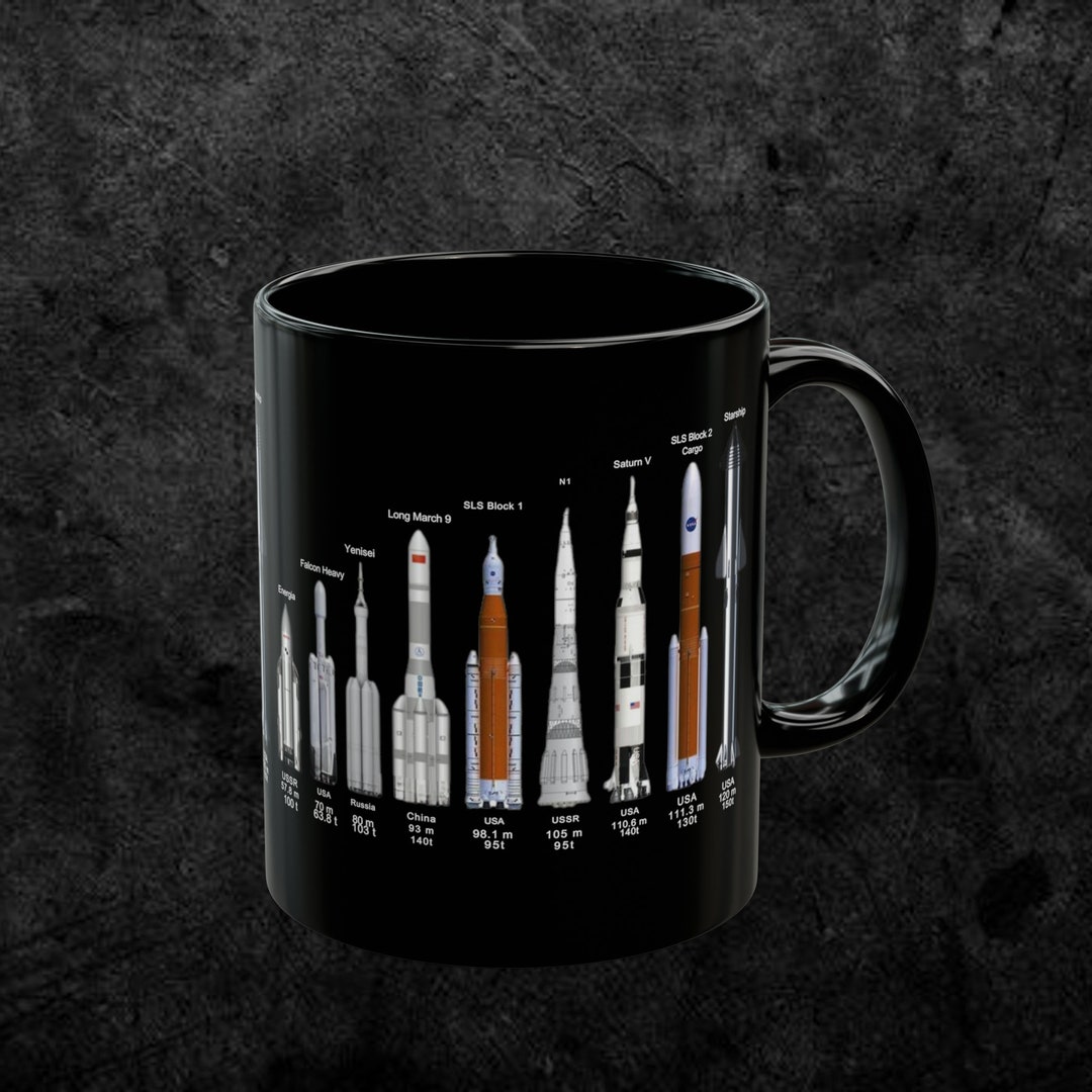 Black Rockets of the World Space Gift Mug - Etsy