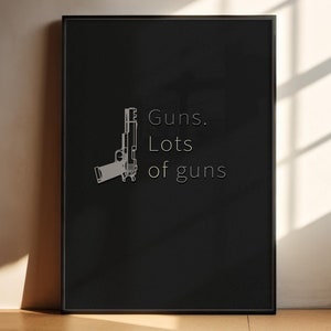 Gun Nut Poster, Funny Second Amendment Wall Art (Digital Download)