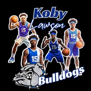 Basketball Theme T-Shirt Editable Design Template Blue and White - Canva