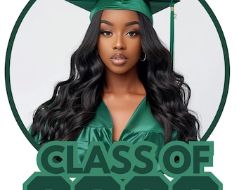 2 abanicos de graduación editables