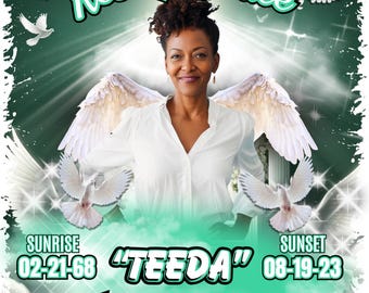 Plantilla de Canva para diseño de camiseta conmemorativa - Verde azulado