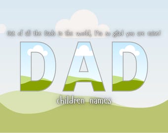 13 Editable Photo Templates - Dad, Father, Grandpa, DaDa, Papa, PawPaw, Gramps, Poppi, Pop Pop, Grand Dad, Granddaddy